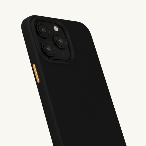 Selencia Coque arrière Rivièra avec MagSafe avec crochets amovibles Apple iPhone 14 Pro - Velvet Black