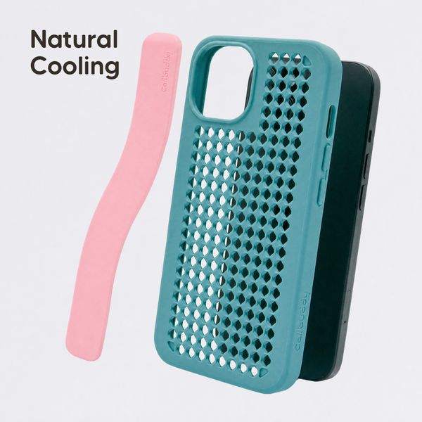 Callbuddy Coque avec strap Apple iPhone 17e / 16e / 15 / 14 / 13 - Miami Vice