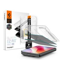 Spigen Protection d'écran en verre trempé GLAStR Privacy Applicator - lot de 2 Apple iPhone Duo