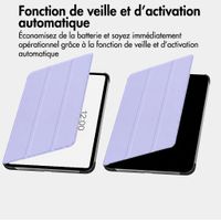 imoshion Coque tablette Trifold Apple iPad 9 (2021) 10.2 pouces / iPad 8 (2020) 10.2 pouces / iPad 7 (2019) 10.2 pouces - Lila