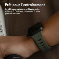imoshion Bracelet Active Sport en silicone Apple Watch | 44/45/46/49 mm - Blackish Green