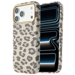 Selencia Coque Sabi imprimé panthère avec MagSafe Apple iPhone 17 Pro Max - Soft Ivory