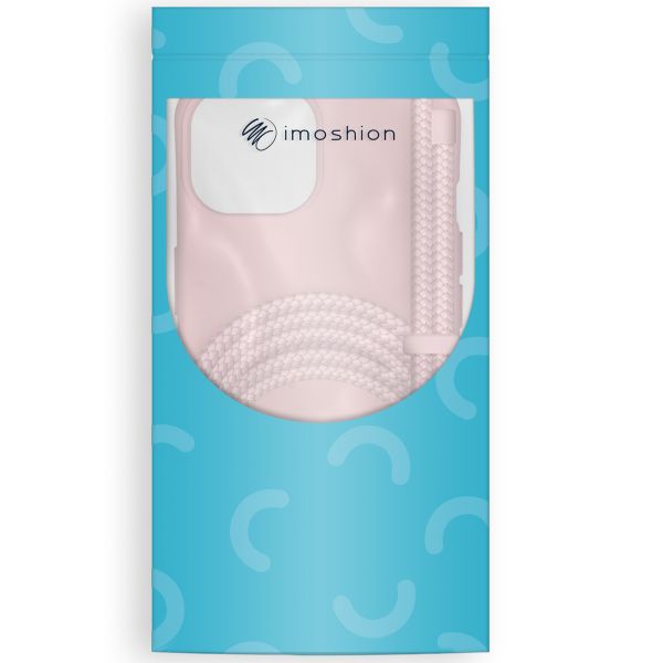 imoshion Coque de couleur avec cordon amovible Apple iPhone 15 - Rose