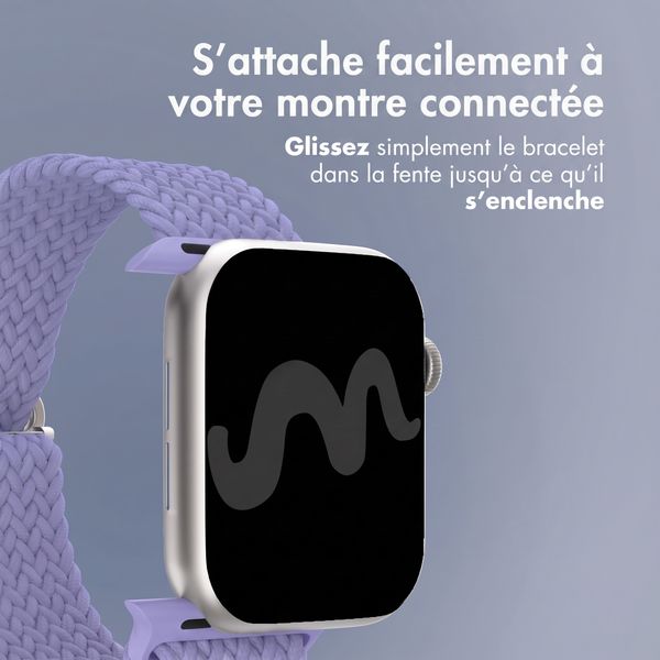 imoshion Bracelet nylon tissé Apple Watch | 38/40/41/42 mm - Lilas