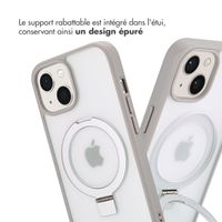 Accezz Coque Ring Stand avec MagSafe Apple iPhone 15 - Gris
