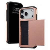 imoshion Coque arrière avec porte-cartes Apple iPhone 18 Pro / 17 Pro - Rose Gold