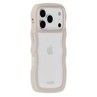 Holdit Coque Wavy Apple iPhone 17 Pro - Transparent / Light Beige