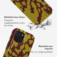 Selencia Coque arrière Vivid avec MagSafe Apple iPhone 15 - Moo'd Olive Dust