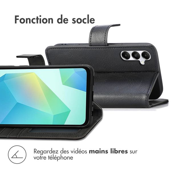 imoshion Étui de télephone portefeuille de luxe Samsung Galaxy A26 - Noir