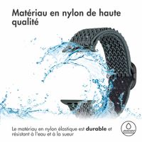 imoshion Bracelet en nylon élastique Apple Watch | 44/45/46/49 mm - Gris foncé