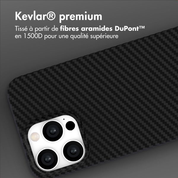 Accezz Coque Kevlar® MagSafe Apple iPhone 16 Pro - Noir