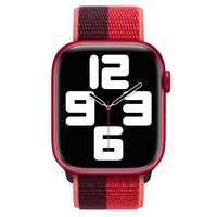 Apple Bracelet Sport Loop Apple Watch | 44/45/46/49 mm - Black / Red