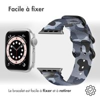 imoshion Bracelet robuste en nylon Apple Watch | 38/40/41/42 mm - Camouflage Grey