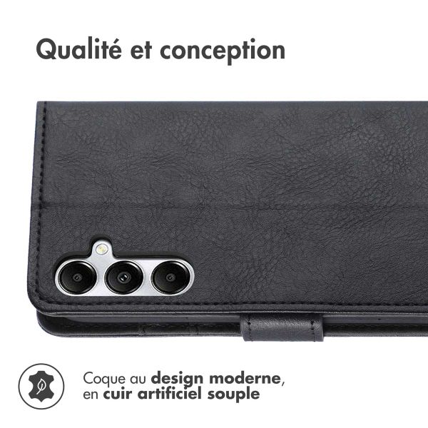 imoshion Étui de télephone portefeuille de luxe Samsung Galaxy A35 - Noir