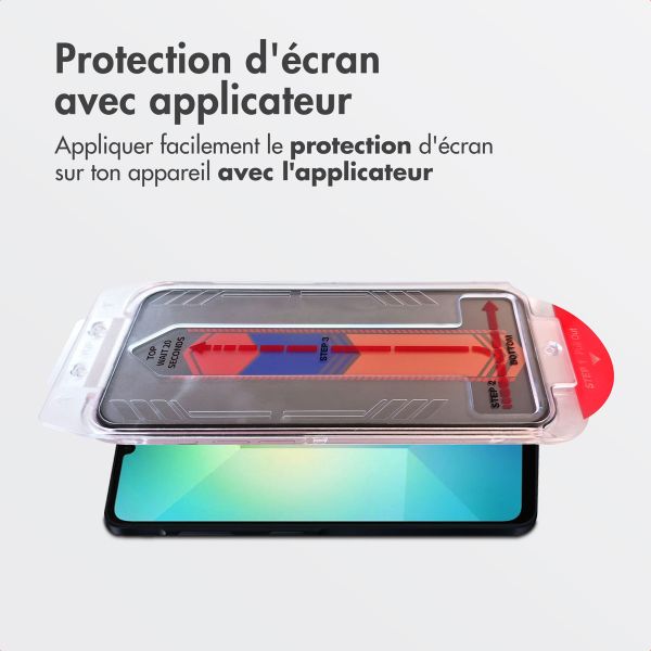 Accezz Protection d'écran en verre trempé avec filtre de confidentialité + Applicateur Samsung Galaxy A16 (4G/5G) / A17 (4G/5G)