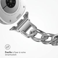 Selencia Bracelet Chain Samsung Galaxy Watch 9 (40/44mm) / Watch 8 (40/44mm) / Classic (46mm) - Argent
