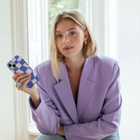 Selencia Coque arrière Vivid Samsung Galaxy A35 - Groovy Sapphire Blue