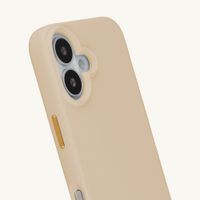 Selencia Coque arrière Rivièra avec MagSafe avec crochets amovibles Apple iPhone 16 - Milky Latte