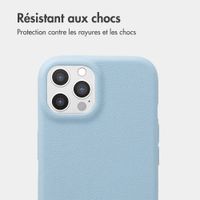 imoshion Coque arrière Texture iPhone 12 / 12 Pro - Bleu clair