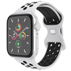 imoshion Bracelet Sport⁺ en silicone Apple Watch | 44/45/46/49 mm - Taille M/L - White / Black