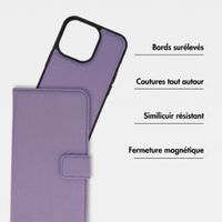 imoshion Étui portefeuille luxe 2-en-1 amovible Apple iPhone 13 Pro - Violet