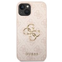 Guess Coque 4G Metal Logo Backcover Apple iPhone 14 - Rose