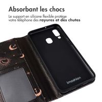imoshion Étui de télephone portefeuille Design Samsung Galaxy A40 - Sky Black