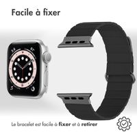 imoshion Bracelet en cuir magnétique Apple Watch | 38/40/41/42 mm - Noir