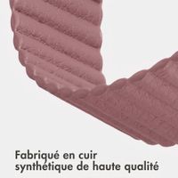 imoshion Bracelet magnétique en cuir synthétique Apple Watch | 38/40/41/42 mm - Rose