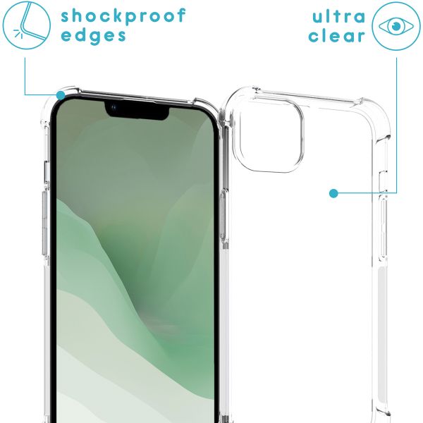 imoshion Coque arrière transparente avec cordon Apple iPhone 14 Plus - Noir
