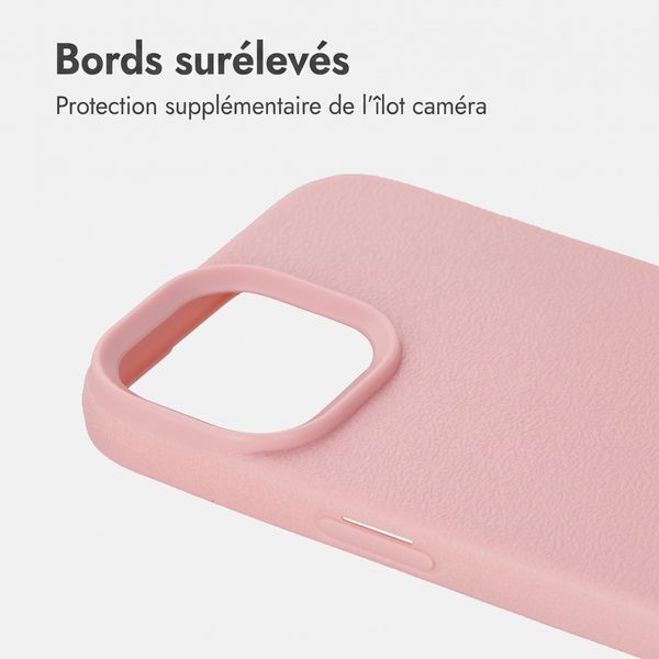 imoshion Coque arrière Texture Apple iPhone 15 - Rose