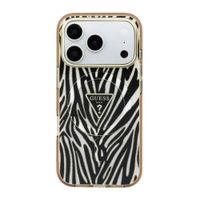 Guess Coque MagSafe Apple iPhone 18 Pro / 17 Pro - Zebra Gold