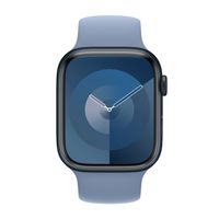Apple Bracelet Boucle unique en Silicone Apple Watch | 44/45/46/49 mm - Taille 11 - Winter Blue