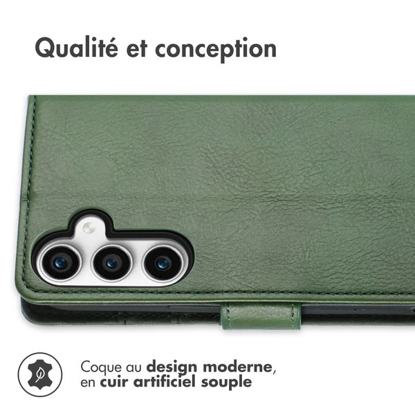 imoshion Étui de télephone portefeuille de luxe Samsung Galaxy S23 FE - Vert