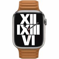 Apple Bracelet Leather Link Apple Watch | 44/45/46/49 mm - Taille M/L - Golden Brown