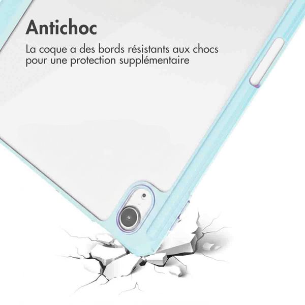 imoshion Coque tablette rigide Trifold Apple iPad Air 11 pouces (2026) M4 / (2025) M3 / (2024) M2 / Air 5 (2022) / Air 4 (2020) - Bleu clair
