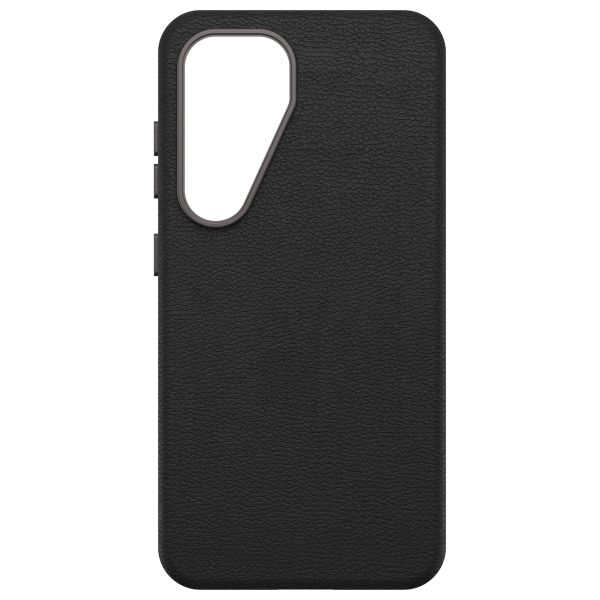 OtterBox Coque en cuir de cactus Symmetry Samsung Galaxy S25 - Noir Ash