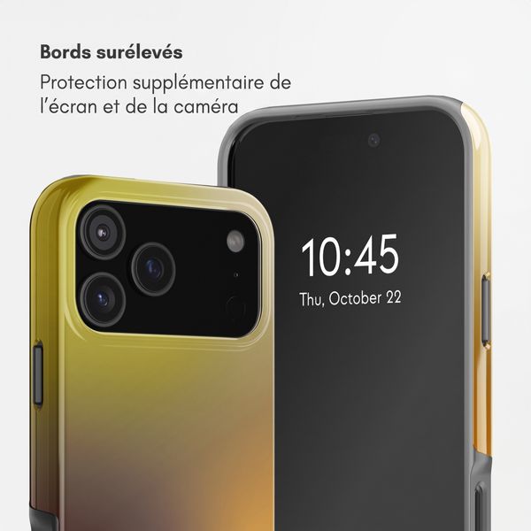 Selencia Coque arrière Vivid Apple iPhone 17 Pro - Gradient Olive Dust
