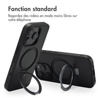 Accezz Coque Ring Stand avec MagSafe Apple iPhone 16 Pro - Noir