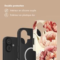 Selencia Coque arrière Vivid avec MagSafe Apple iPhone 17 - Vintage Peony