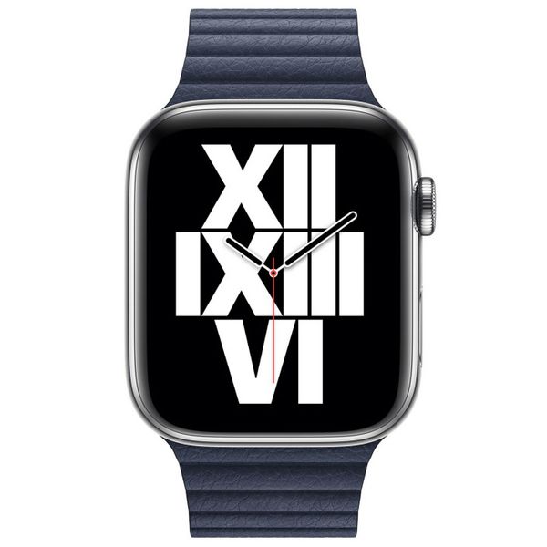 Apple Bracelet Leather Loop Apple Watch | 44/45/46/49 mm - Taille L - Diver Blue