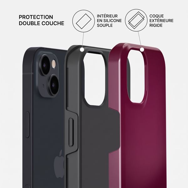 Burga Coque Tough MagSafe Apple iPhone 14 - Dark Cherry
