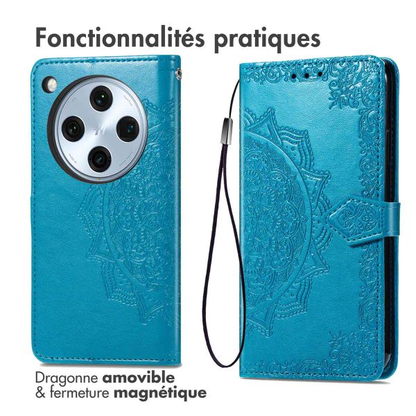 imoshion Etui de télephone Mandala Oppo Find X8 - Turquoise