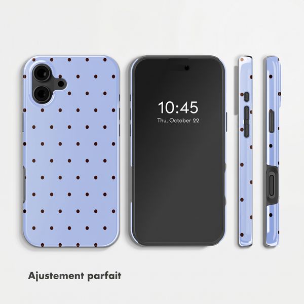 Selencia Coque arrière Vivid Apple iPhone 16 - Happy Dots Digital Sky