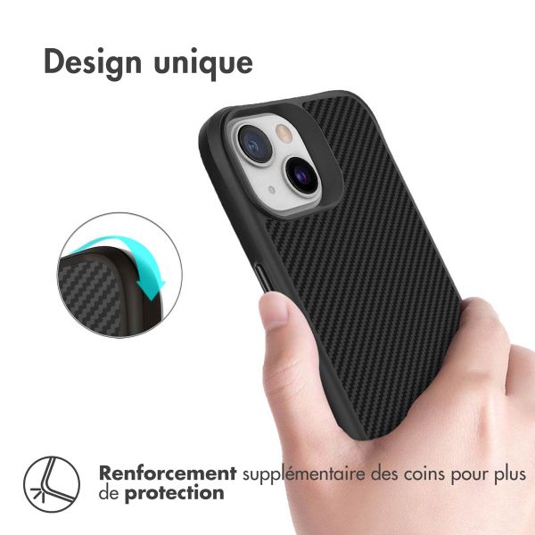 imoshion Rugged Hybrid Carbon Case Apple iPhone 13 - Noir