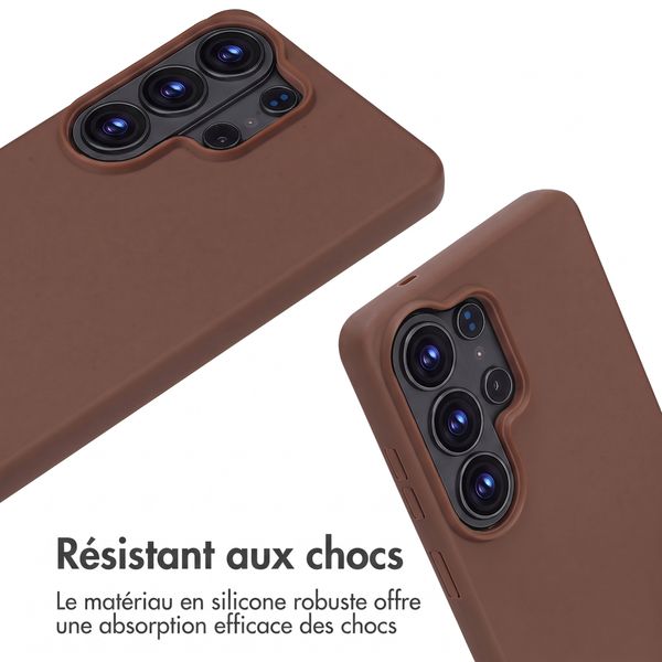 imoshion Coque en silicone avec cordon Samsung Galaxy S26 Ultra - Marron