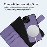 imoshion Étui portefeuille luxe 2-en-1 amovible Apple iPhone 14 - Violet