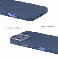 Accezz Coque arrière Mesh avec MagSafe Apple iPhone 16 - Bleu foncé