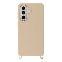 Selencia Coque arrière Rivièra avec MagSafe avec crochets amovibles Samsung Galaxy A57 (5G) - Milky Latte