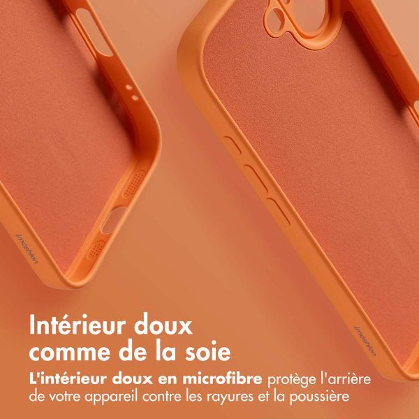imoshion Coque Couleur avec MagSafe Apple iPhone 16 - Orange